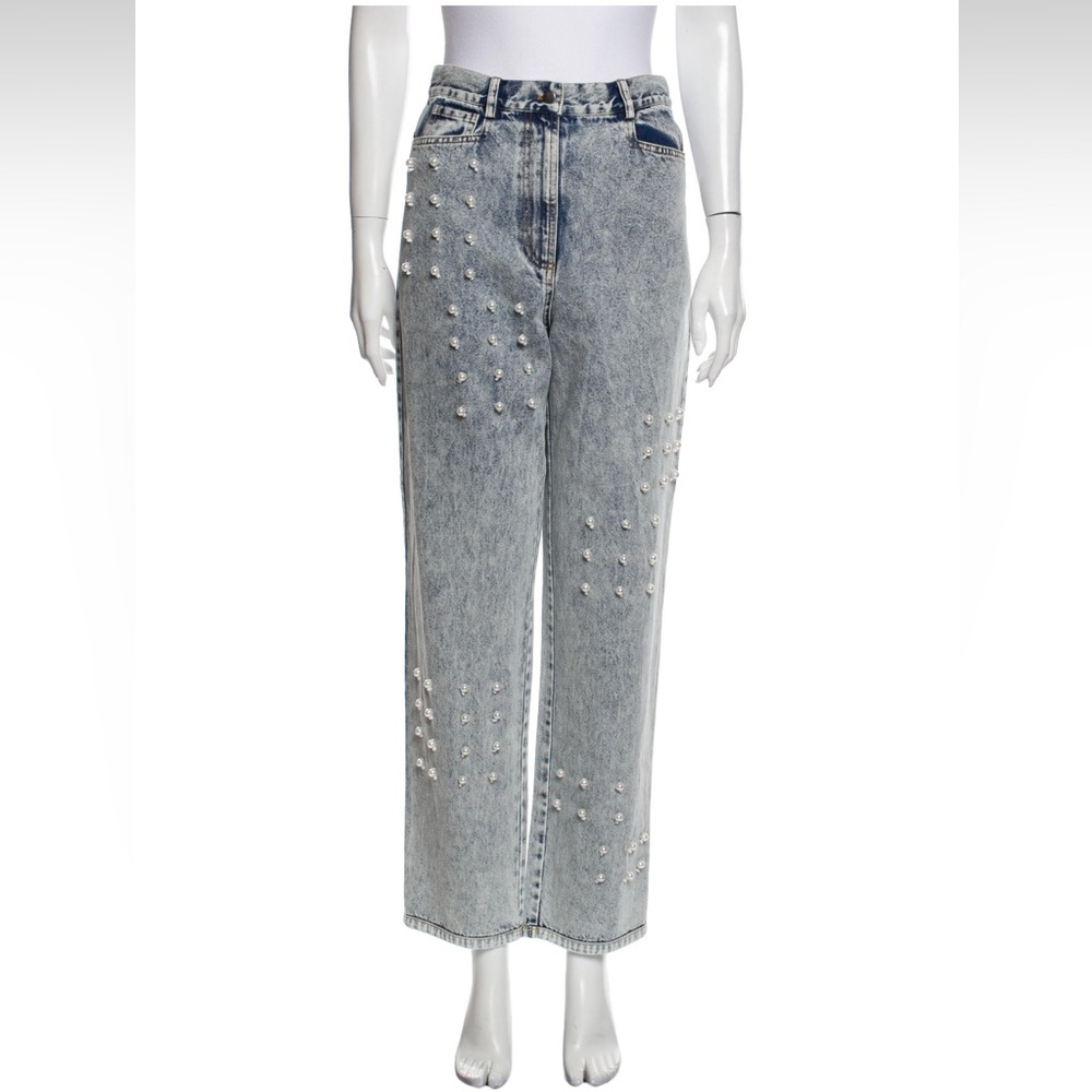 Sea pearl high rise straight leg Jean